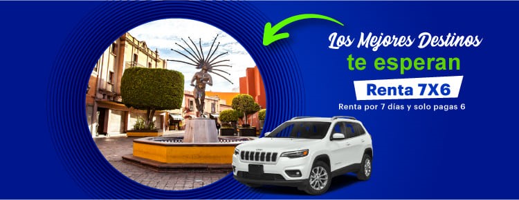 Renta por 7 dias y solo pagas 6